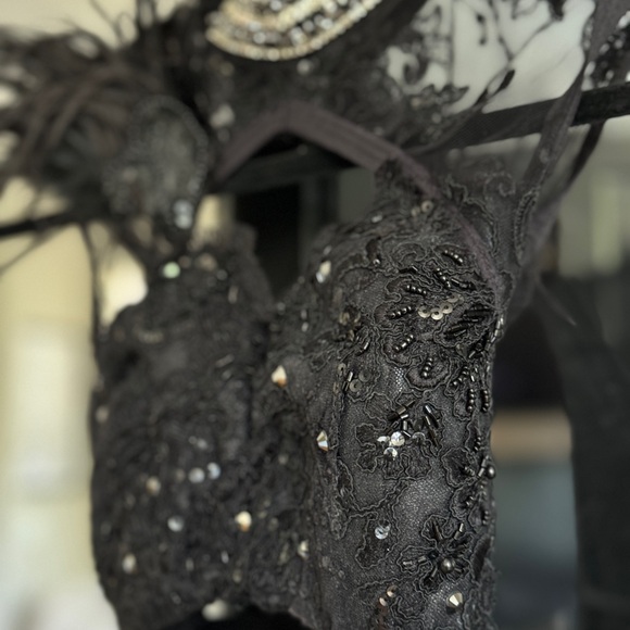 ⭐️🎹Custom Black Leotard Jazz Dance Costume or Chicago Halloween costume👠 - Picture 7 of 14